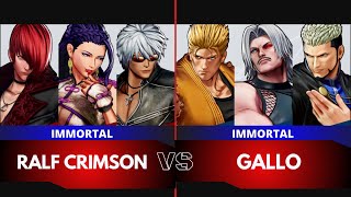 KOFXV🌟RALF CRIMSON KLuongIori vs GALLO RyoORugalGoenitz🌟Ranked Match  1024 [upl. by Vanessa]