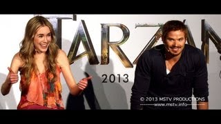 Tarzan 3D Pressekonferenz München mit Kellan Lutz amp Spencer Locke [upl. by Laefar]