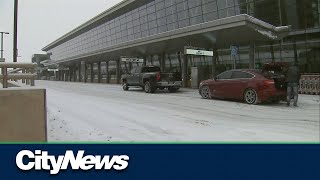 Winter weather delays expected at Calgary airport [upl. by Harrie]