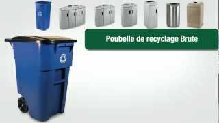 Poubelles de recyclage  Rubbermaid  Lalema inc [upl. by Queenie399]