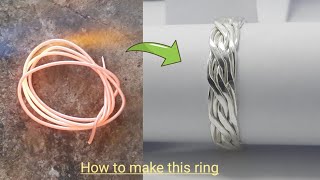 Twisted Silver Ring  Sterling Silver Ring  Jewellery making arshadjewelleryworkshop4473 [upl. by Acinod]