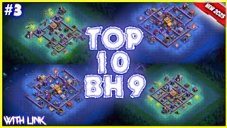 NEW Best BH9 BASE Link 2023  Top10 Strongest Builder Hall 9 Trophy Pushing Base  Clash of Clans [upl. by Neirod971]