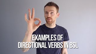 Examples of Directional Verbs in BSL [upl. by Che]