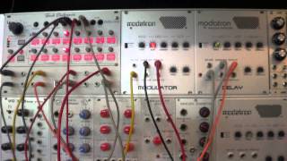 KORG MONOTRON DELAY EURORACK MODULAR SHOCK ELECTRONIX ENSEMBLE [upl. by Leahcimnhoj]