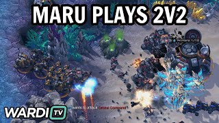 2v2 Maru amp ByuN vs uThermal amp goblin  WardiTV TLMC Team Tournament StarCraft 2 [upl. by Canon]