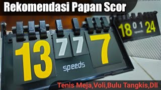 Papan Skor Speed  Pingpong Voli Badminton [upl. by Eesak]