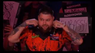 Michael Smith Walk on  World Darts Championship 2024 [upl. by Leumel]