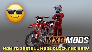 How to install mods in MX Bikes [upl. by Llenrup]