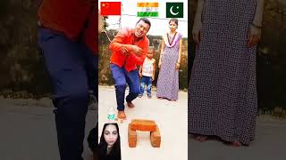 lndia🇮🇳 vs china🇨🇳 pakistan funny video  shorts wangdu funny [upl. by Ltney]