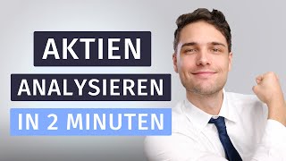 Aktien in 2 Minuten analysieren  5 Beispiele [upl. by Aihceyt]