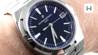 Vacheron Constantin Overseas Auto BLUE DIAL 4500V110AB128 Luxury Watch Review [upl. by Charleen]