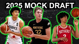 2025 NBA Mock Draft 10 Never Too Early Edition [upl. by Klement555]