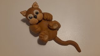 Fondant Katze modellieren Schritt für Schritt Anleitung  Tortendeko [upl. by Carilla]