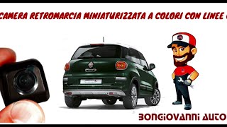 installazione retrocamera posteriore Fiat 500 500L 500X uconnect 7 [upl. by Meekyh]