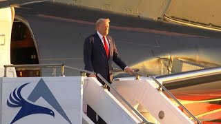 Trump arrives in Philadelphia ahead of debate with Harris  VOANews [upl. by Ardnohs]