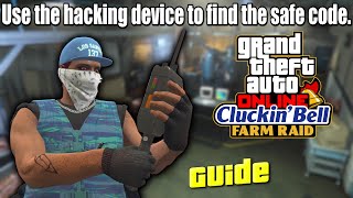 GTA 5 Online  Use The Hacking Device To Find The Safe Code Cluckin Bell Farm Raid Guide [upl. by Htebaras]