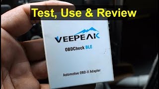 Use review and connection of the Veepeak OBD2 Bluetooth scanner reader adapter  VOTD [upl. by Ithaman77]