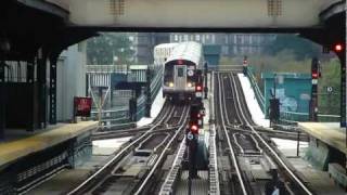 BMT Brighton Line R160A2R160B Q Train at Ocean Parkway Weekend [upl. by Annait]