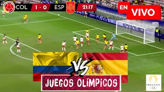 🔴 ESPAÑA VS COLOMBIA PARTIDO EN VIVO  JUEGOS OLÍMPICOS PARIS 2024 EN VIVO [upl. by Rains]