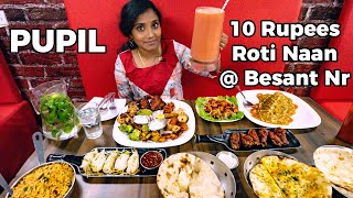 Rs 10 Roti Naan at Besant Nagar I Tastee with Kiruthiga [upl. by Anileuqcaj]