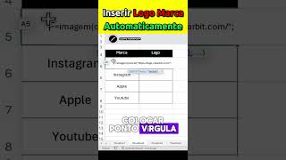 Inserindo automaticamente Logo Marcas em EXCELshorts coasterramp excel imagem logomarcas [upl. by Llednar]