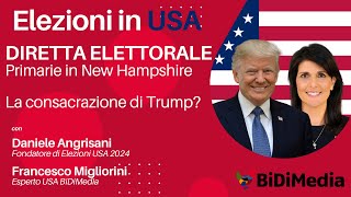 DIRETTA ELETTORALE  Primarie in New Hampshire La consacrazione di Trump [upl. by Acirea391]