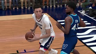 UConn vs Villanova  NCAA Basketball 2242024 Full Game Highlights  NBA 2K24 Sim [upl. by Standford963]