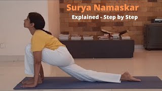 Surya Namaskar Step by Step  Explained by Arun Pandala  Sivananda Yoga [upl. by Lidah46]