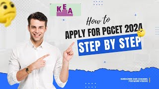 HOW TO APPLY FOR PGCET 2024 APPLICATION [upl. by Luna368]