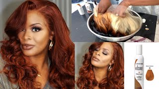 How To Easy Water Color Method 10 MINUTE COLOR ft Elvahairs Copper hair Adore fall color [upl. by Barthold]