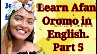 Learn Afan Oromo in English and in AmharicActive voice amp passive voice in Afan Otomo afaanoromoo [upl. by Grath]