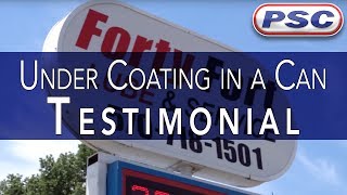 Undercoating in a Can Testimonial  Forty Fort Lube [upl. by Milicent6]