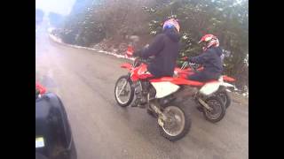 CRF 150R VS CRF 150F VS CR 85RDrag Race [upl. by Kauffmann646]