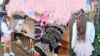 renaissance festival vlog 2023 🦄🧜🏼‍♀️🎀 [upl. by Kalbli]