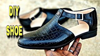 How to Make Trendy Mens Fashion Sandals  DIY [upl. by Nairb]