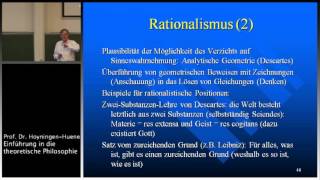 Einführung in die Theoretische Philosophie 3 Vorl Teil II [upl. by Rollins]