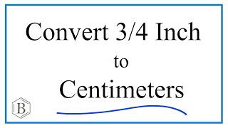 Conversion Video Inches to Centimeters and back again [upl. by Carlen]