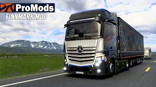 ETS2 ProMods 263 Finnmark Mod  New Actros 2019 MP5 2281 EURO TRUCK SIMULATOR 2 [upl. by Ogilvie]