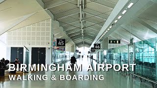 Exploring Birmingham Airport Walking and Boarding  A Travel Vlog [upl. by Haase764]