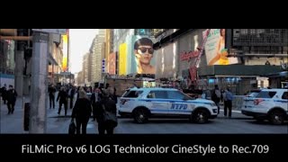 FiLMiC Pro v6 tutorial Technicolor CineStyle to Rec709 LUT my Favorite [upl. by Dalpe]