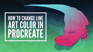 How to Change Line Art Color In Procreate [upl. by Loomis]