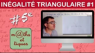 Appliquer linégalité triangulaire 1  Cinquième [upl. by Avlasor510]