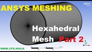 ✅ ANSYS MESHING  Hexahedral Mesh  Pipe  Part 22 [upl. by Odracer409]