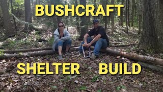 Bushcraft Shelter Build PT1 [upl. by Gerson]