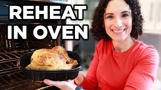 How to Reheat Rotisserie Chicken in the Oven Without Drying It Out  How to Cook by MOMables [upl. by Todhunter94]