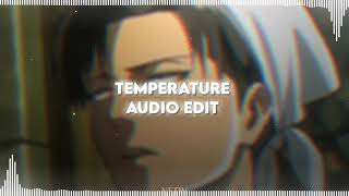 Temperature  Sean Paul  Audio Edit [upl. by Camus]