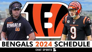 Cincinnati Bengals 2024 NFL Schedule Opponents And Instant Analysis [upl. by Awhsoj]