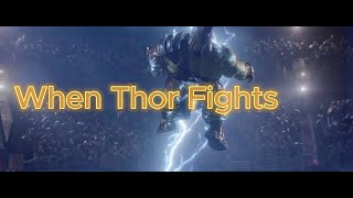 When Thor Fights Thor Ragnarok  Led Zeppelin  Immigrant Song [upl. by Anilrats440]