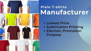 Plain polyester Tshirts manufacturer  Sublimation Tshirts [upl. by Lidda863]