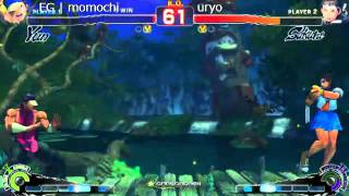 SSF4 AE Momochi Yun vs Uryo Sakura  Godsgarden 4 Losers Final [upl. by Egdirdle]